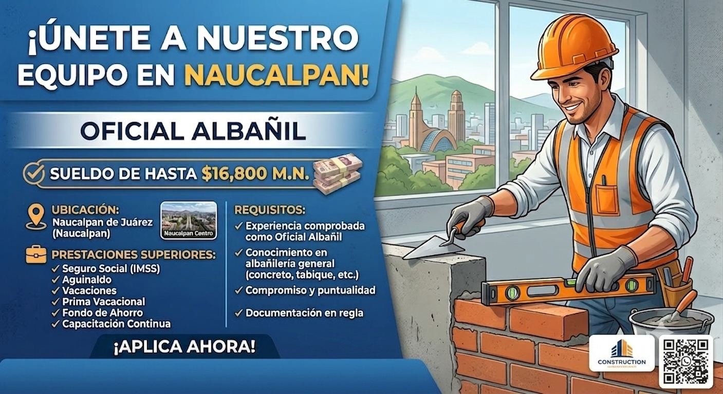 Oficial Albañil en Naucalpan de Juárez