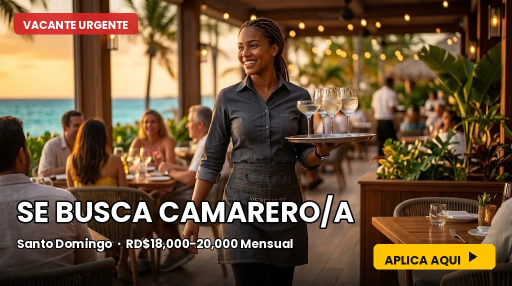 Camarero/a en Santo Domingo: Verema23